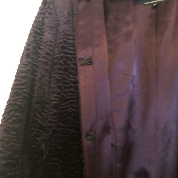 Hilary Radley Deep Purple Coat, Size 6 - Picture 4 of 6